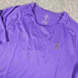 On Running Performance-T Mens Small Purple Grey Short Sleeve Training Shirt